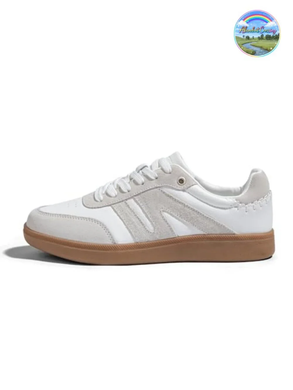 Retro Suede Leather Gum Sole Fashion Sneakers Women's Casual Skate Shoes
